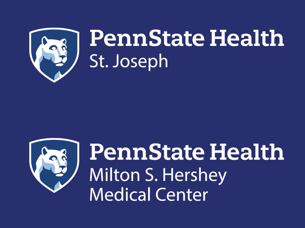 The logos for Penn State Health St. Joseph and Penn State Health Milton S. Hershey Medical Center