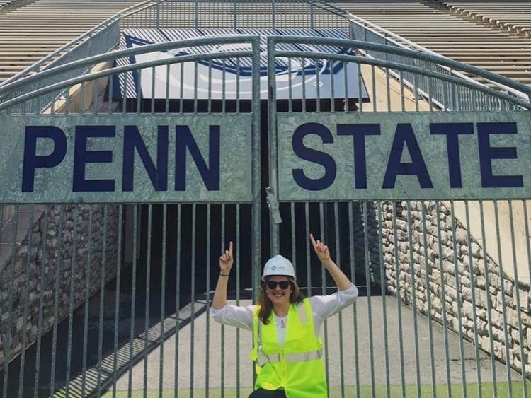 Lexi Shimkonis standing in Beaver Stadium