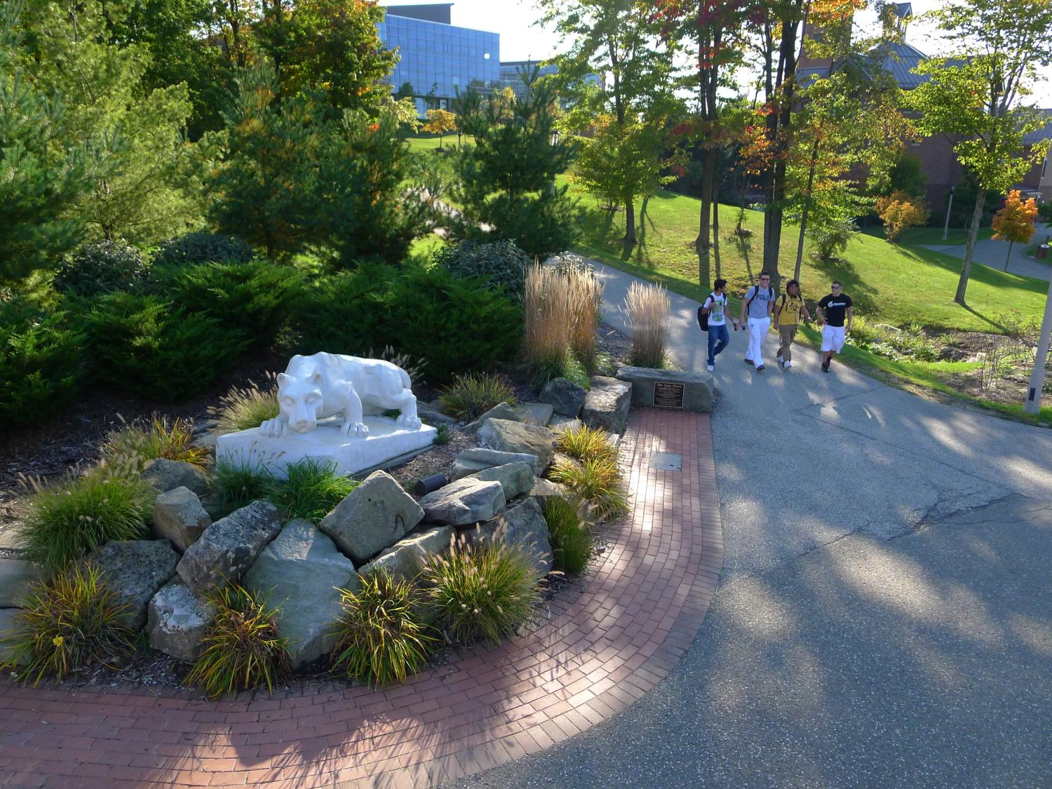 An aerial view of Penn State Behrend