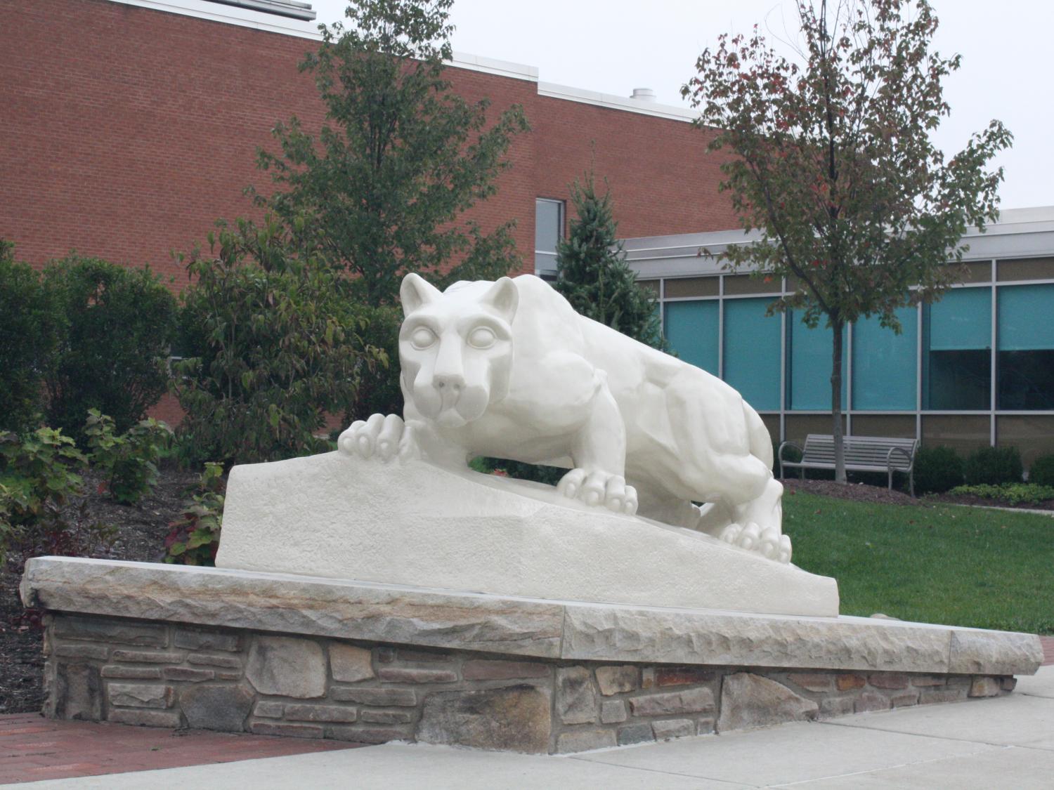 The Lion Shrine at Penn State DuBois. 