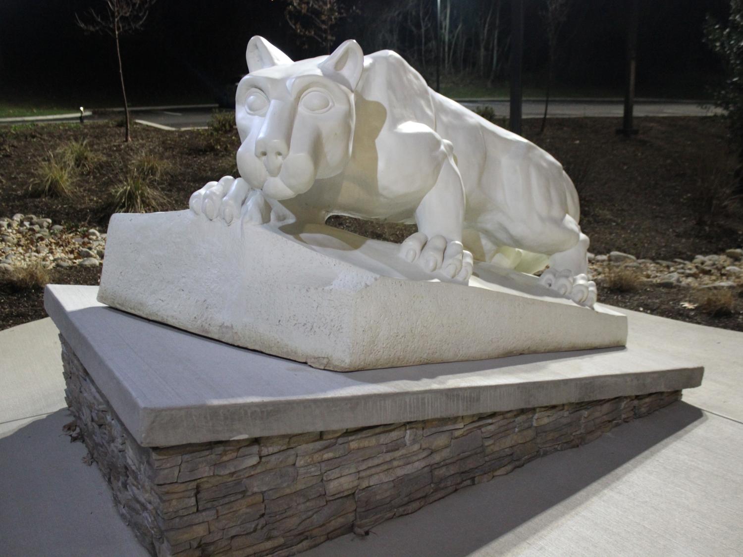 York Lion Shrine at Night