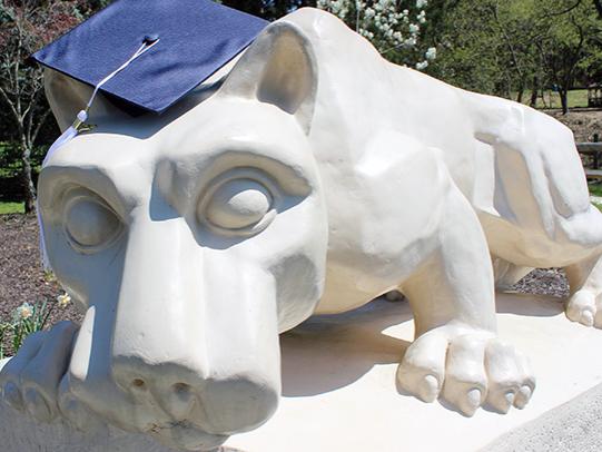 Lion with Commencement cap
