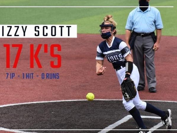 Lizzy Scott had a career day Wednesday. 