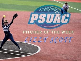 Starting pitcher Lizzy Scott has been on a roll from the mound so far this season. 