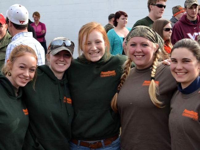 Women on Penn State Woodsmen team