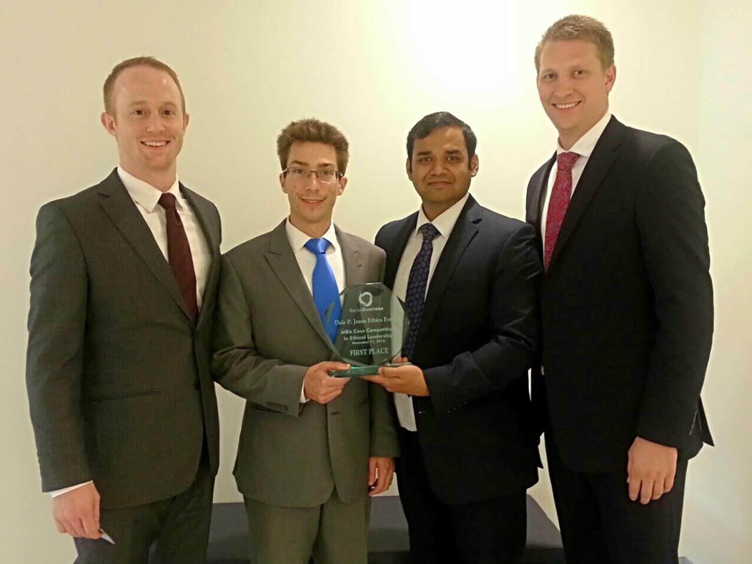 A group of Smeal MBA students won an ethical leadership case competition.