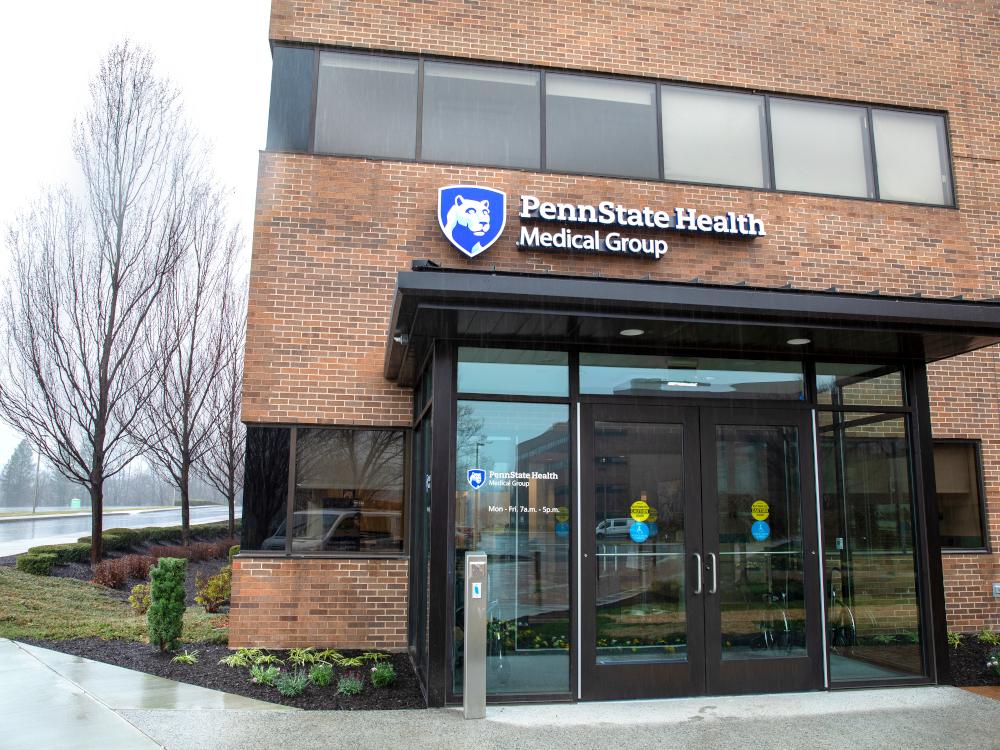 The front entrance of a doctor's office