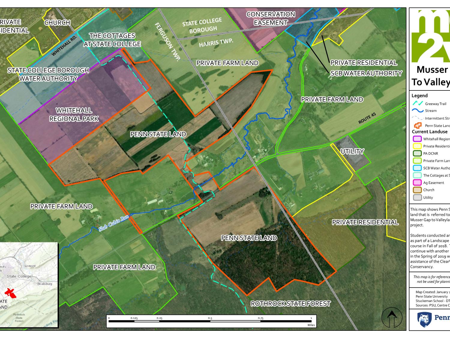 Map of Musser property