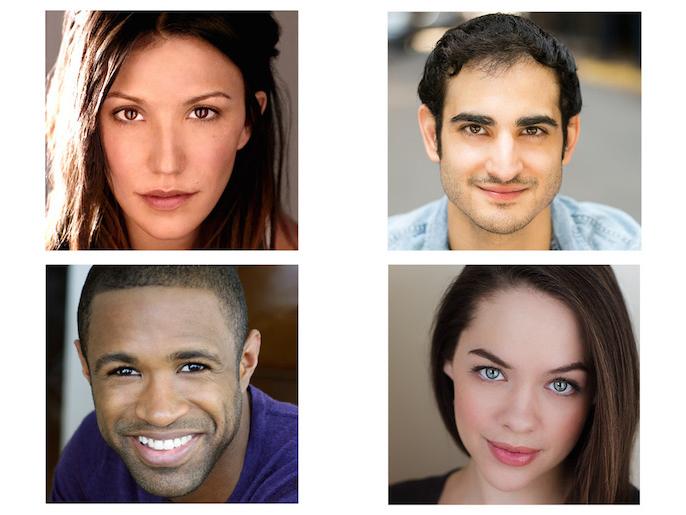 Clockwise, from left: Penn State Musical Theatre alumni Caroline Bowman, Nathan Lucrezio, Laurie Velhdeer, Alan Wiggins