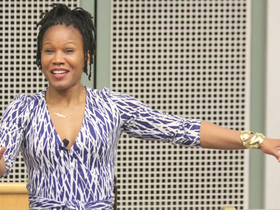 Majora Carter speaking at Penn State