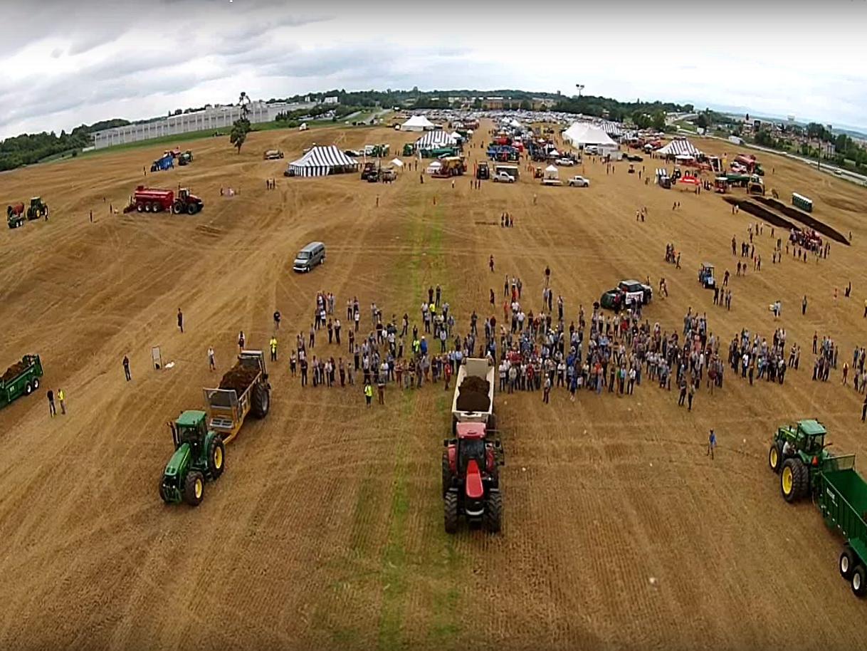 Manure Expo demo aerial