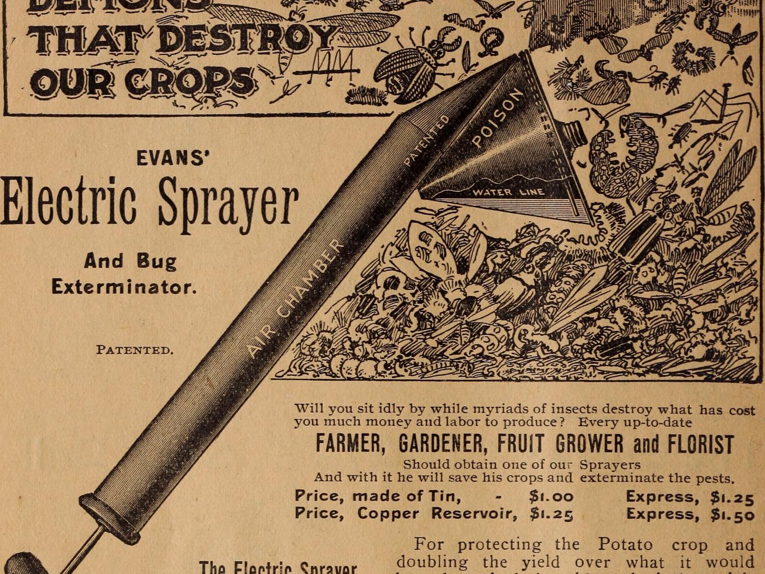 bug sprayer from old seed catalog