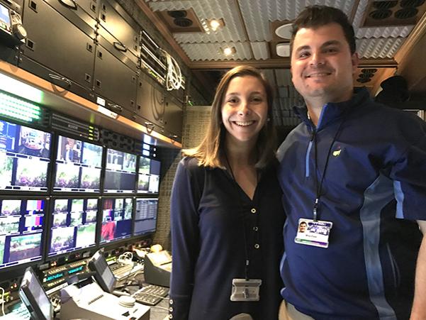 Maddie Brightman and Mike Esse at the Masters