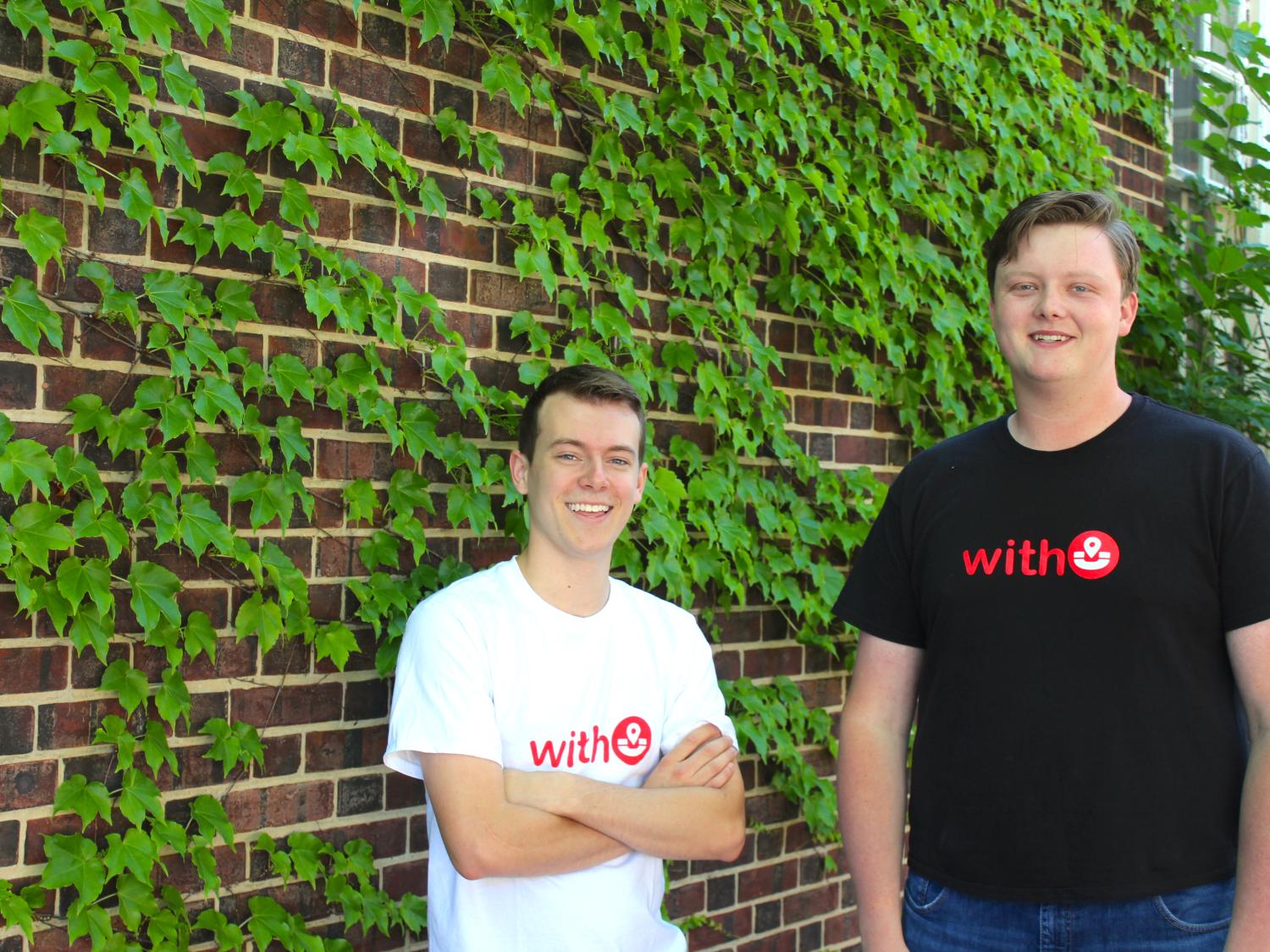 ALERTech and WithU co-founders Matt Pettinato and Andrew Brandt outside of Happy Valley LaunchBox in June of 2019