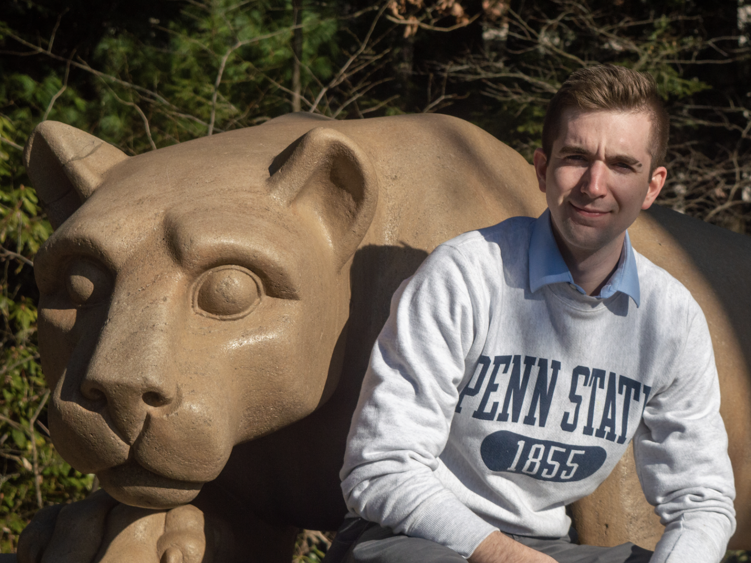 Zachary McKay at the Lion Shrine