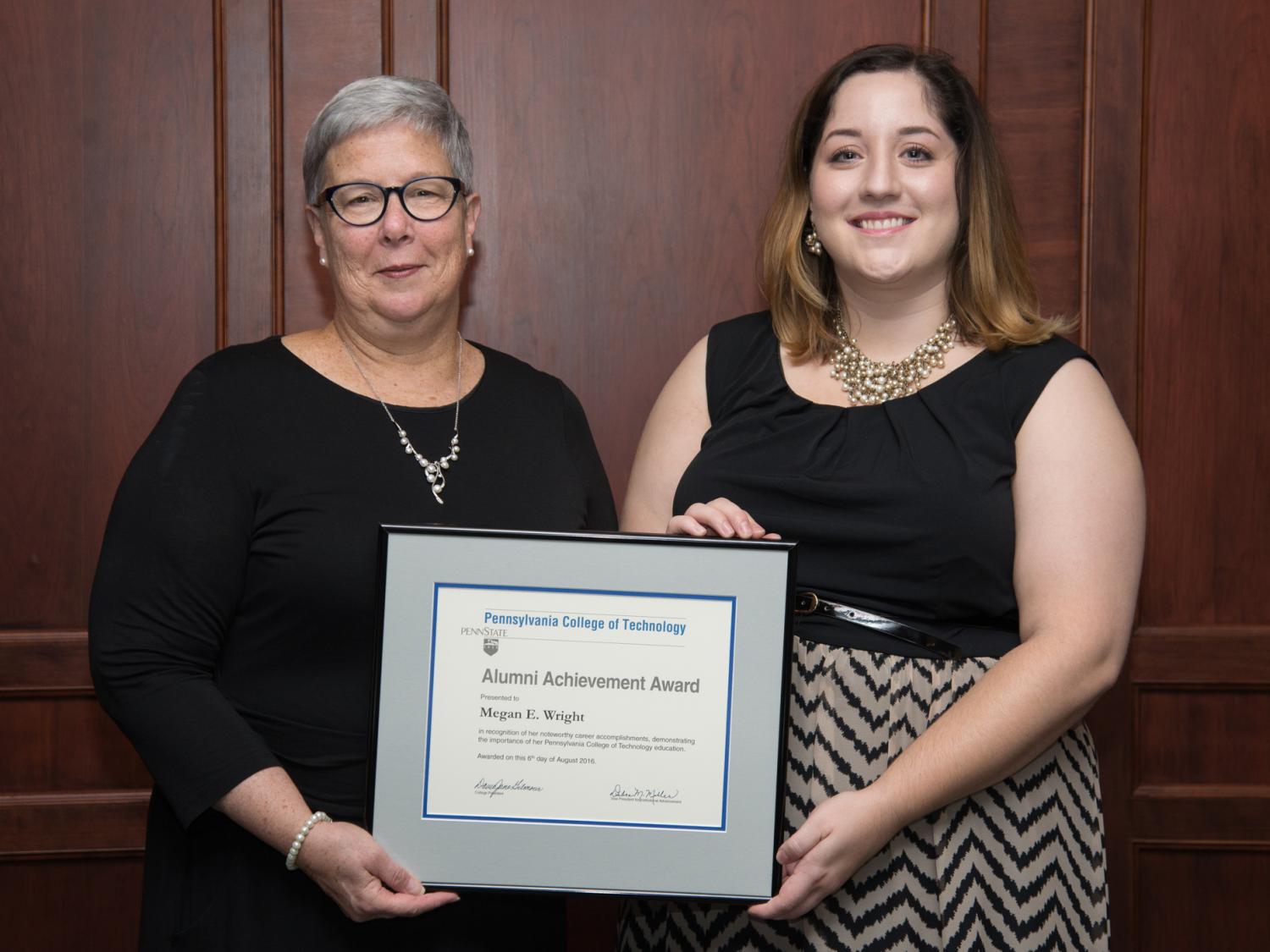 Megan Wright Penn College Alumni Achievement Award