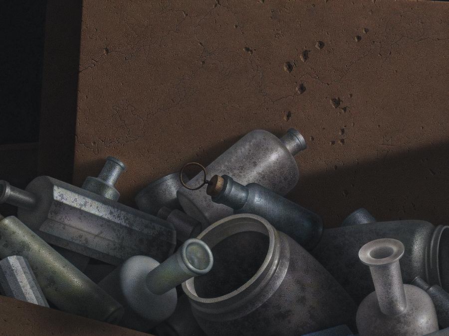 G. Daniel Massad, Memoria, 2018, pastel on paper, 15¼ x 14¾ inches. Collection of the artist.