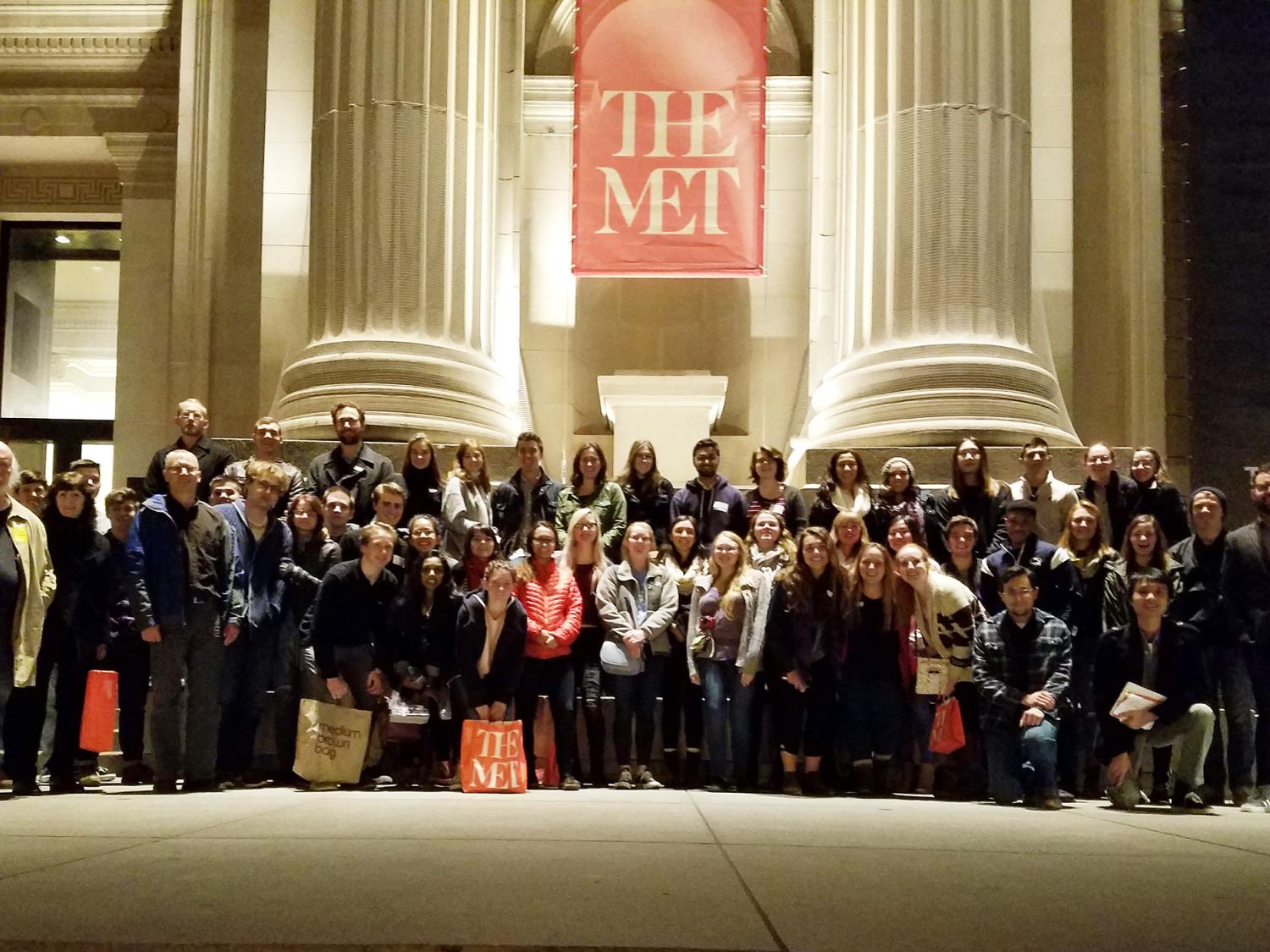 Penn State contingent at Metropolitan Museum of Art