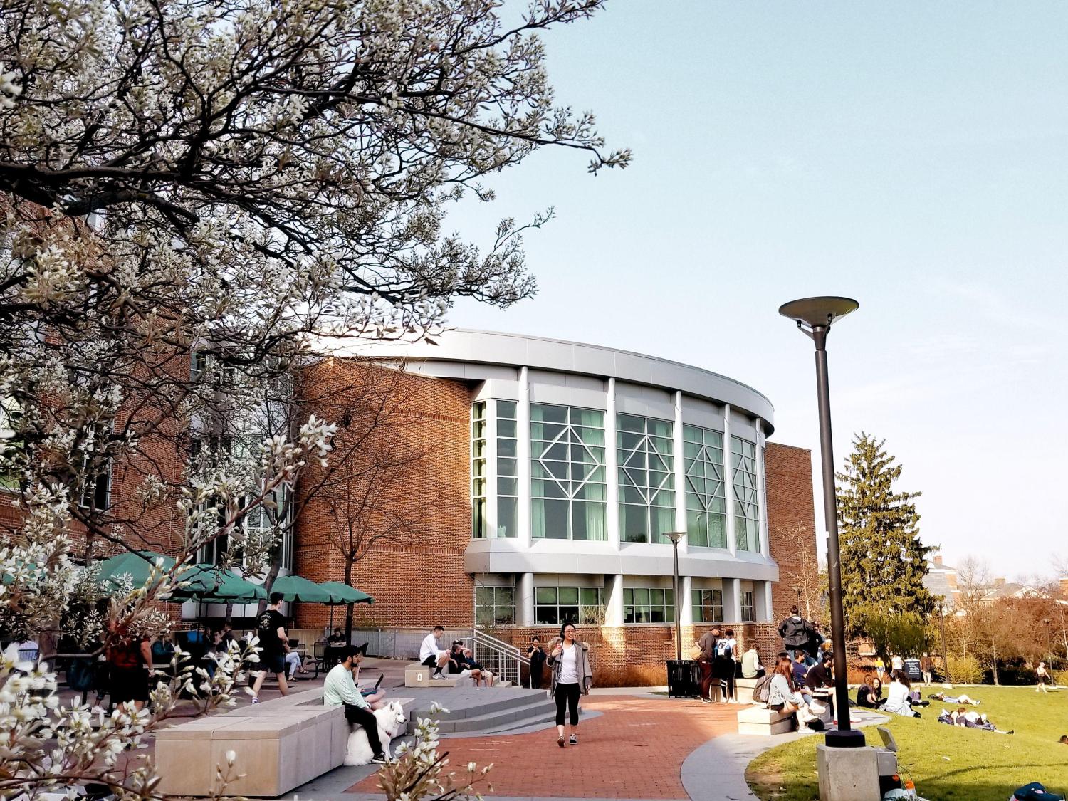 People outside of HUB-Robeson Center