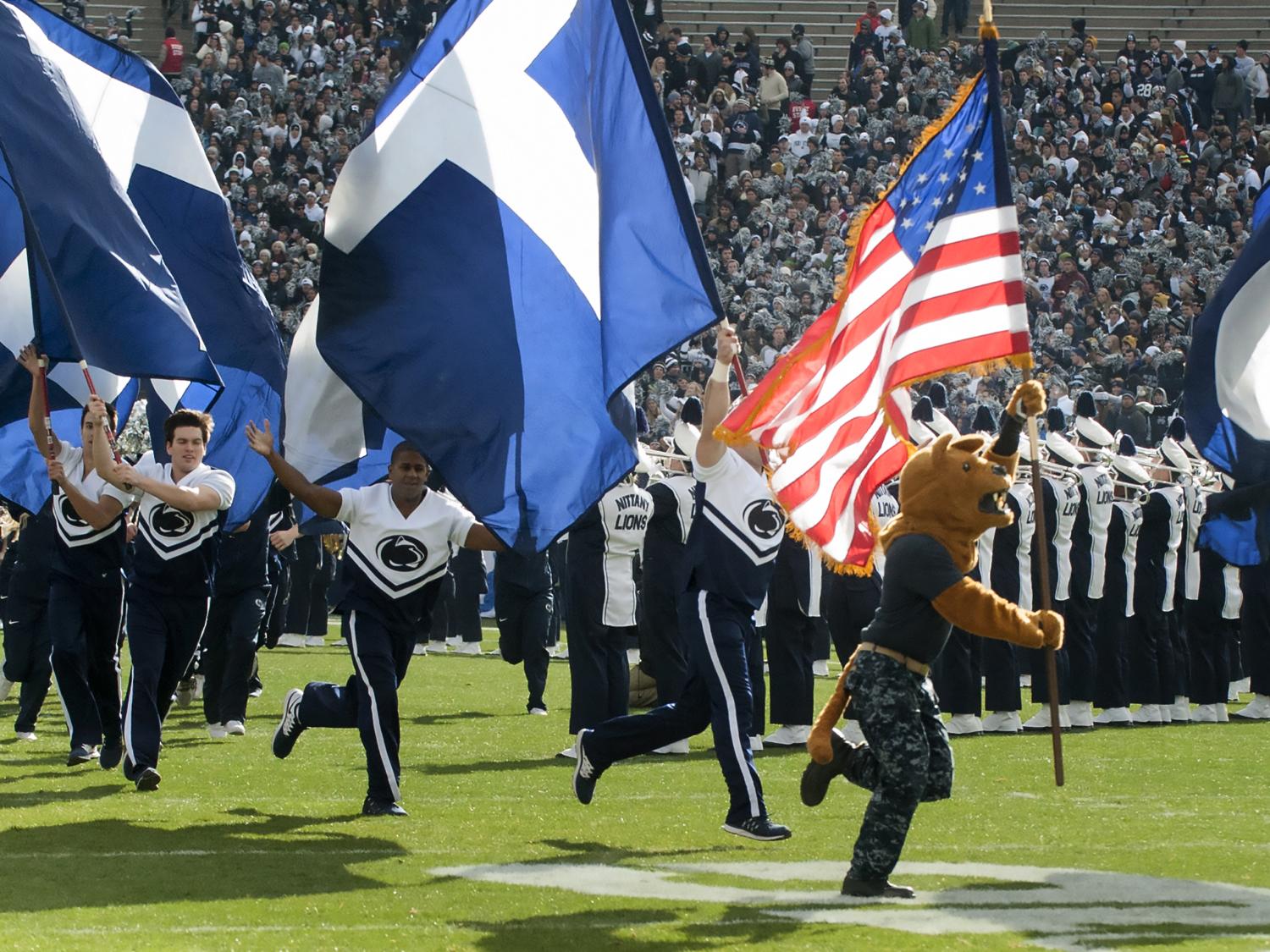Nittany Lion with Flag