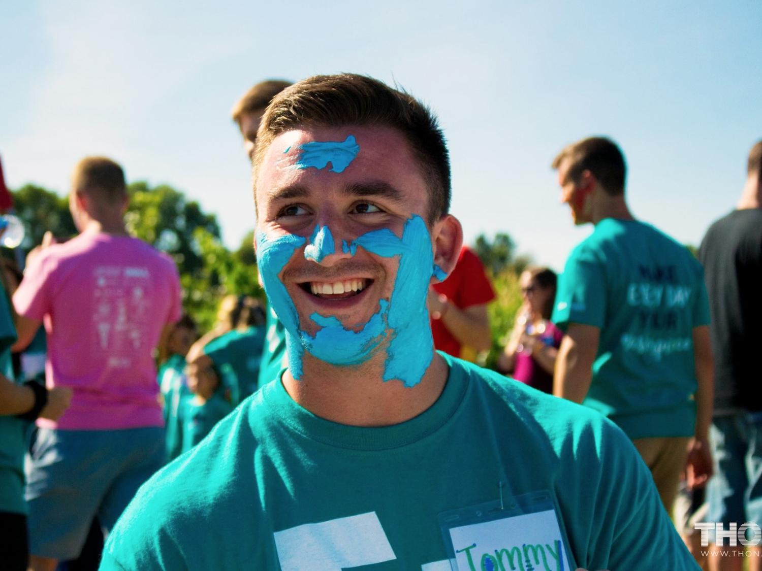 Tommy Misiak at a THON event