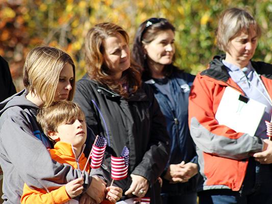 Veterans Day ceremony at Penn State Mont Alto