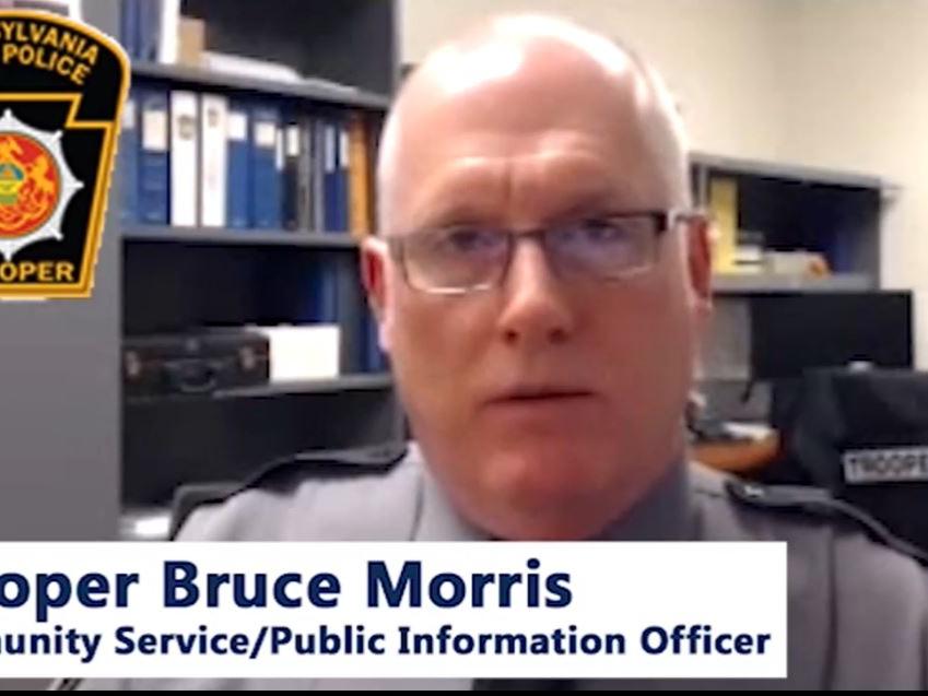 Trooper Bruce Morris of the Pennsylvania State Police joined the townhall to speak about consequences that can result from underage drinking. 