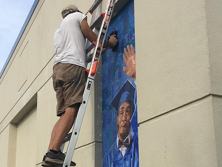 60th anniversary art installations mural