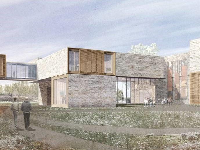 Architect's rendering of new art museum