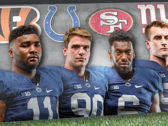  Brandon Bell, Malik Golden, Evan Schwan and Garrett Sickels