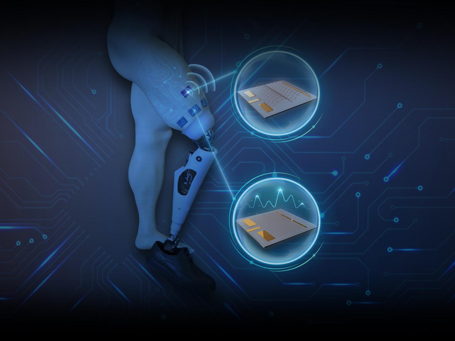 An illustration depicts wireless mesh transmitters placed on the human body.