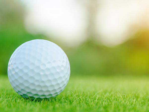 Golf ball in a field