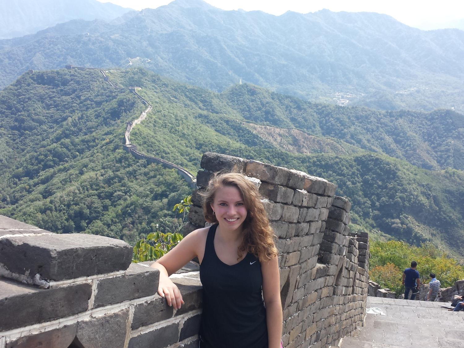 Nicole Bernstein at the Great Wall of China