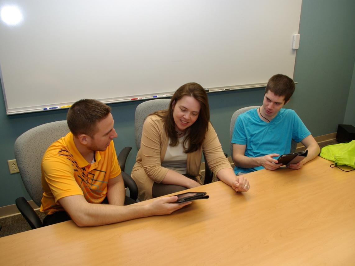 Nikki Hill works with CSE students