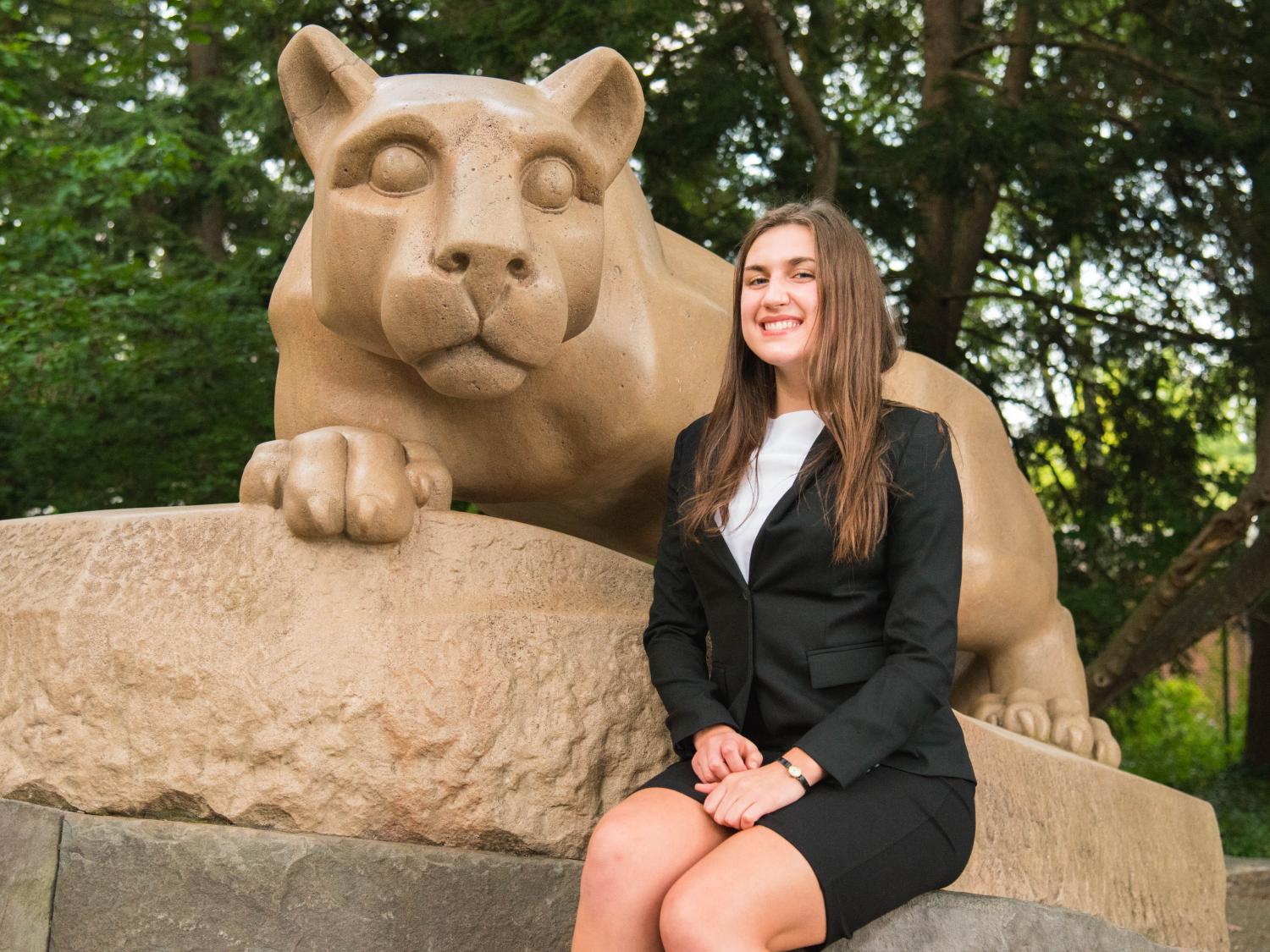 Noelle Musolino at the Lion Shrine