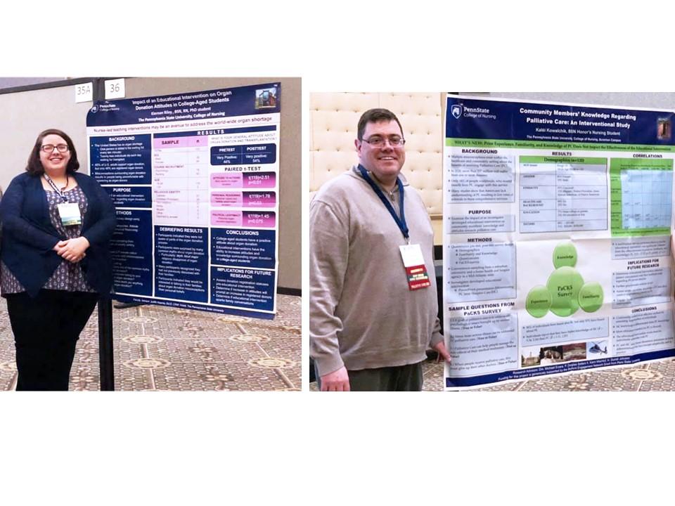 students at nursing conference