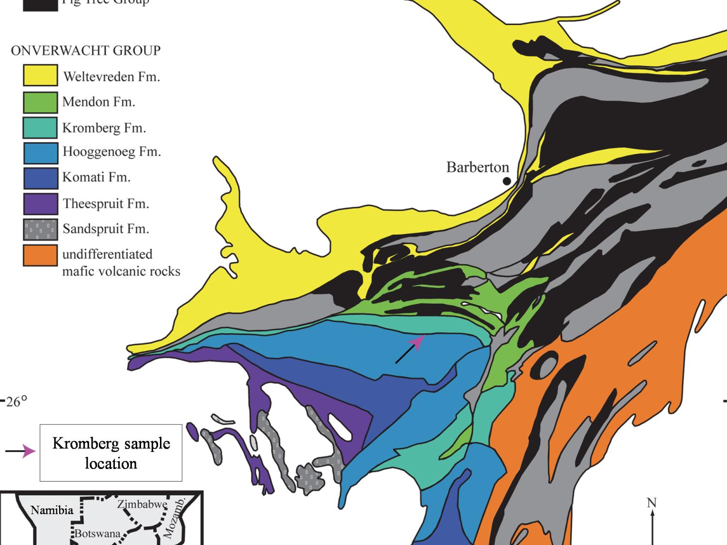 Oehler location map