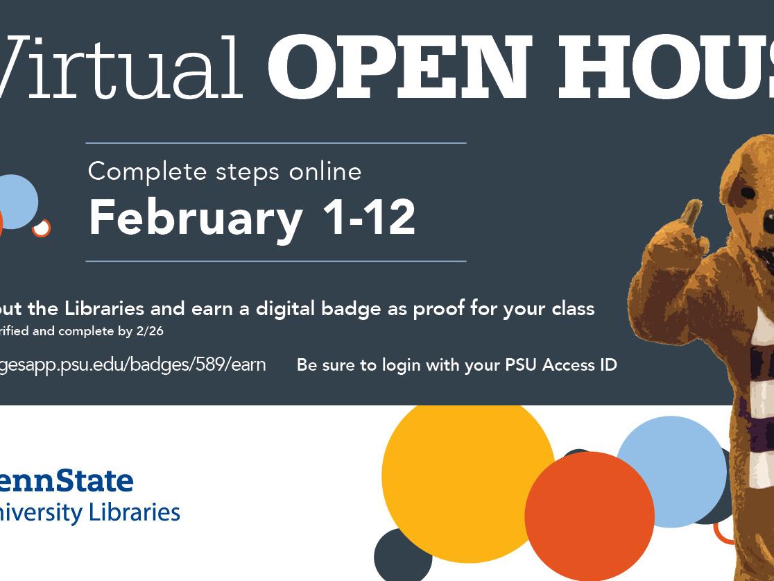 spring 2021 virtual open house graphic, Feb. 1-12