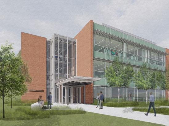 Architect's rendering of Ostermayer Laboratory