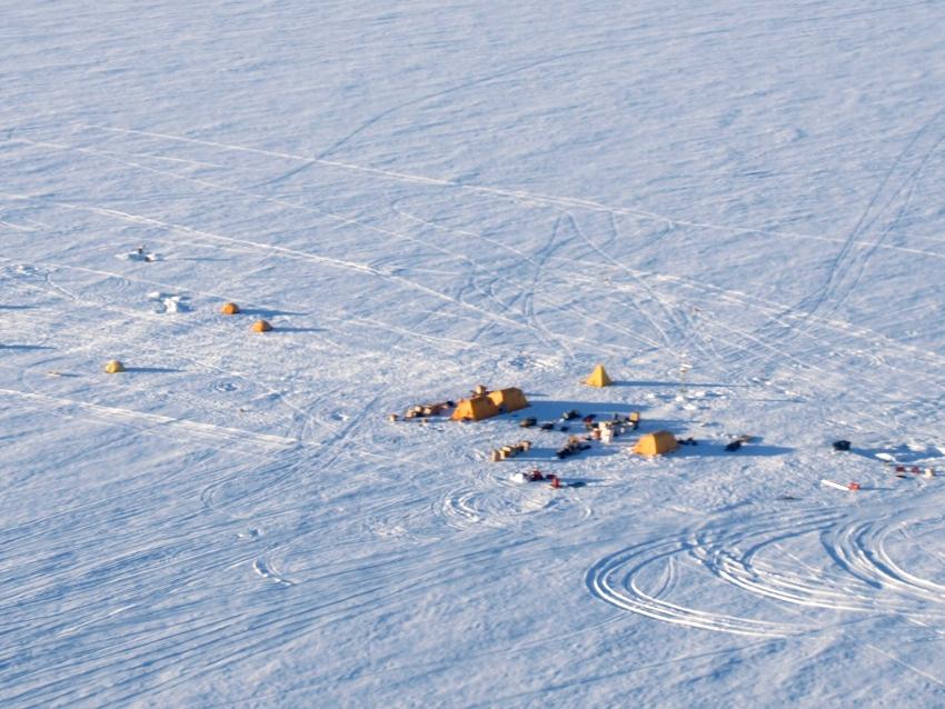 glacier field camp