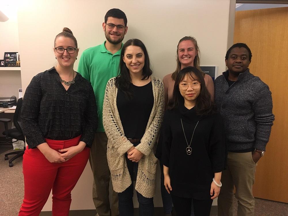 The Penn State Health Global Health team, four women and two men, pose for a photo.