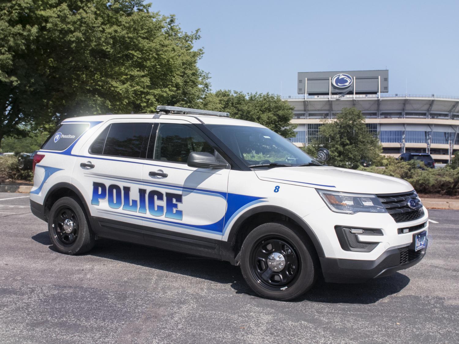 Police SUV outside Beaver Stadium