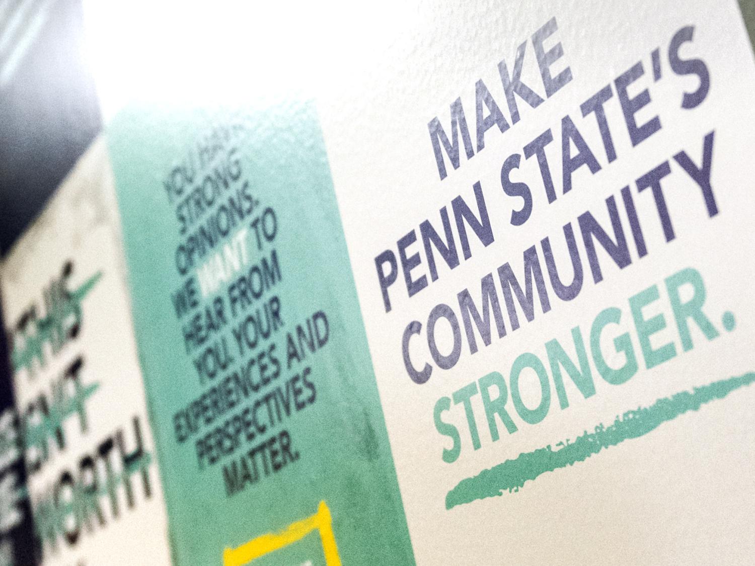 Penn State Community Suryey sign