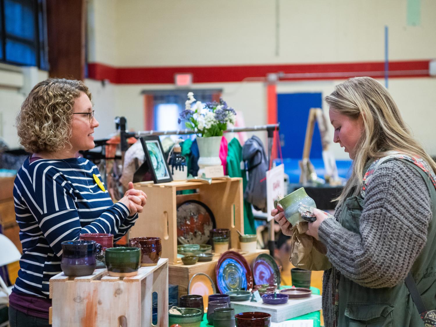 Olivia Coghe recently planned Artsapalooza, a one-day arts festival and craft show held at the college. The event, which was held April 26, featured more than 15 artist and artisan vendors, live musical performances and craft activities.