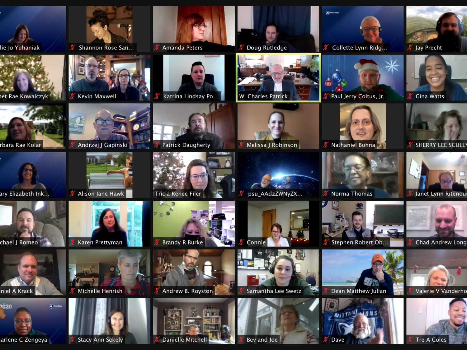 Penn State Fayette faculty and staff enjoyed a virtual celebration for retirees and award recipients.