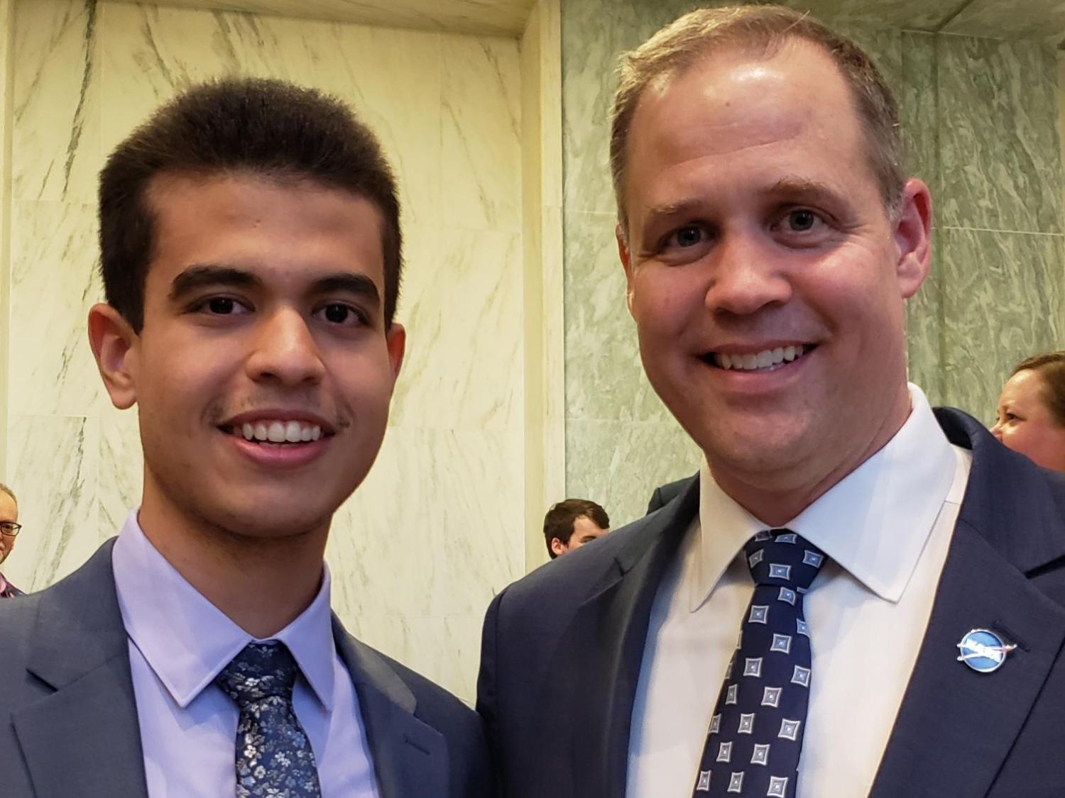 Pablo Franco Almonte and NASA Administrator Jim Bridenstine