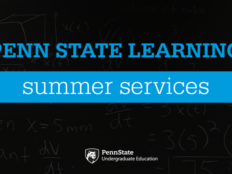 Penn State Learning summer services 