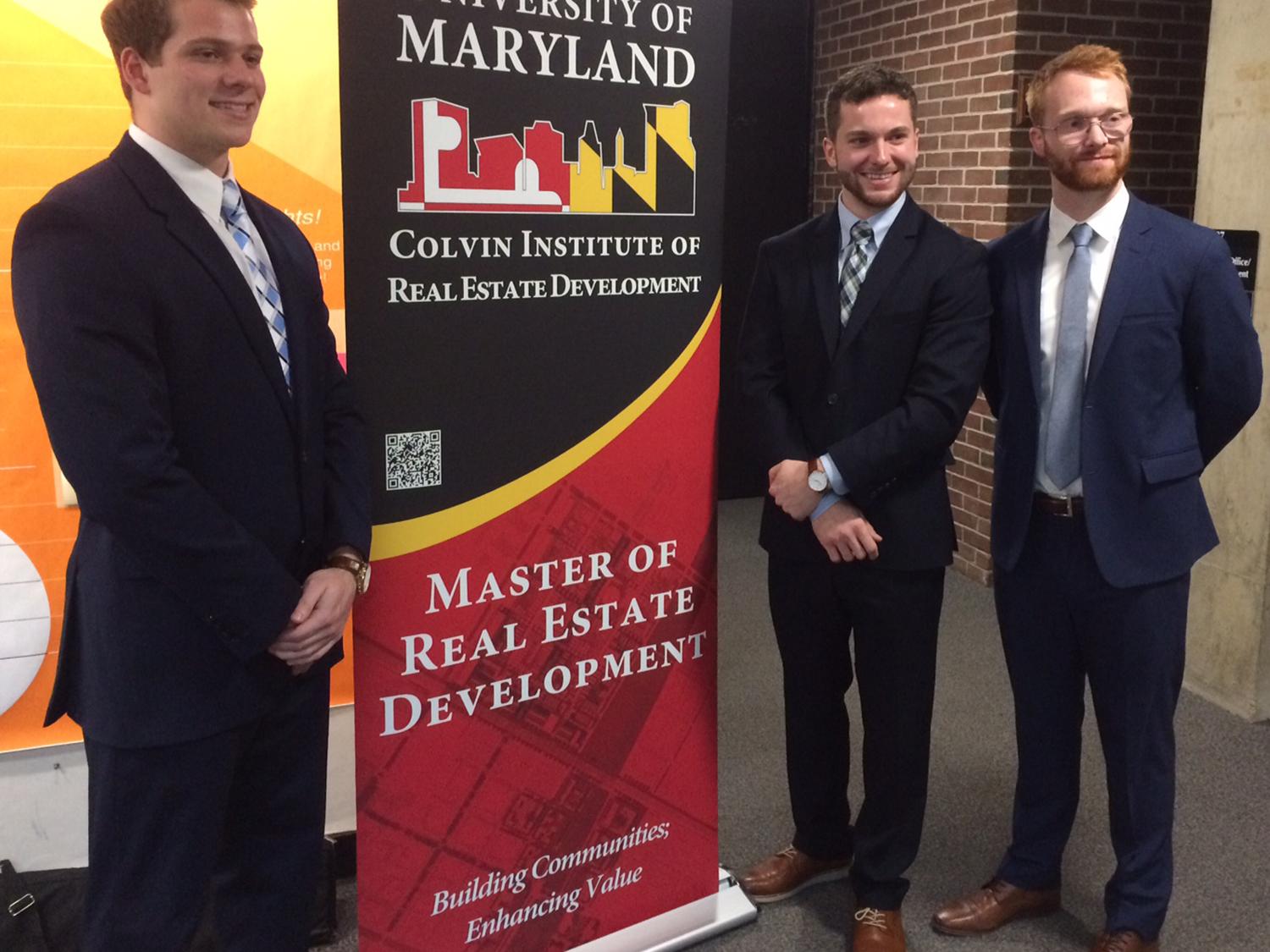 Photo of the PSU team that won a real estate case competition.