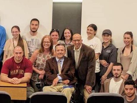 Students with guest speakers