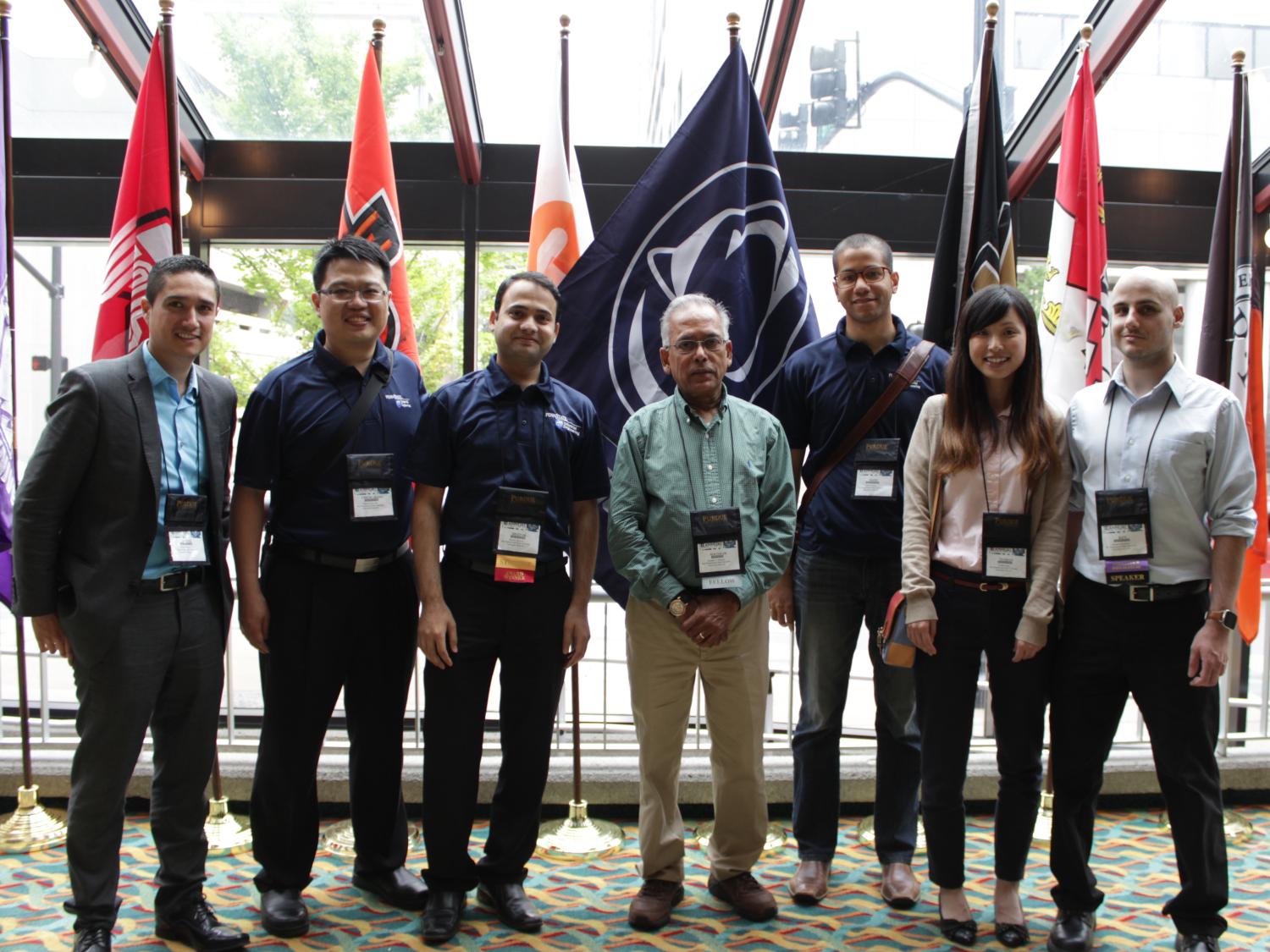 Penn State industrial engineering students with Professor Soundar Kumara